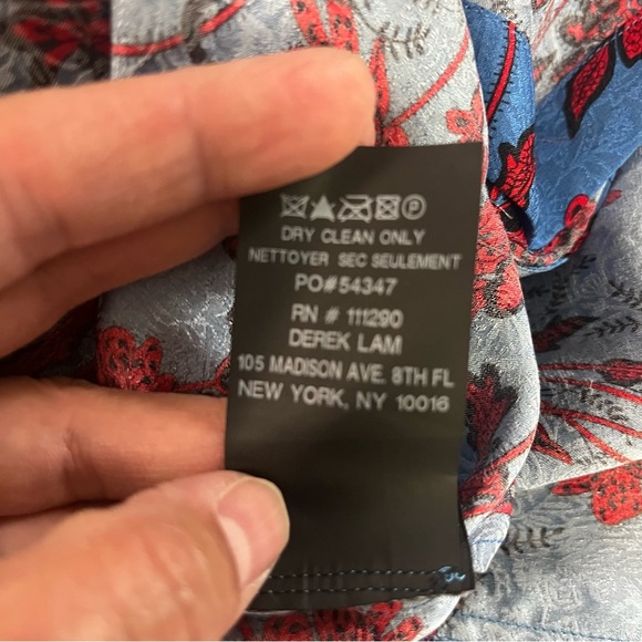 Derek Lam silk button down short sleeve women’s size 0 - Picture 14 of 14